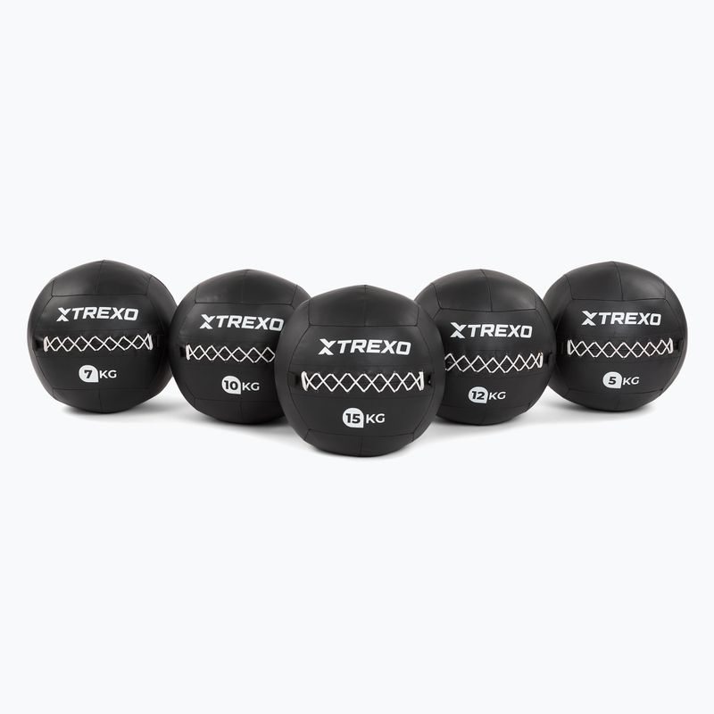 Posilovací míč  XTREXO Wall Ball 15 kg black 5