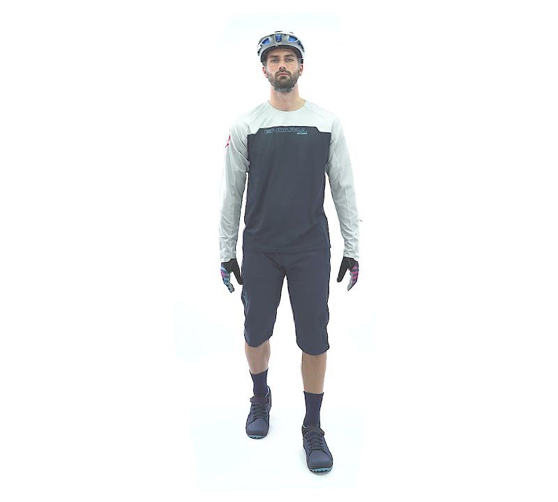 Pánský cyklistický dres Longsleeve Endura MT500 Burner ink blue 8