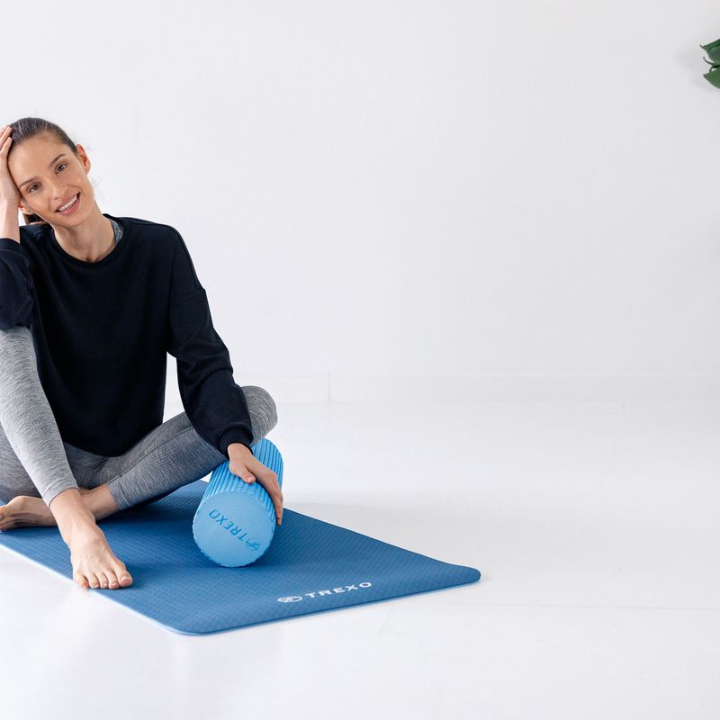 Masážní váleček XTREXO EVA modrý MR-EV02N 11