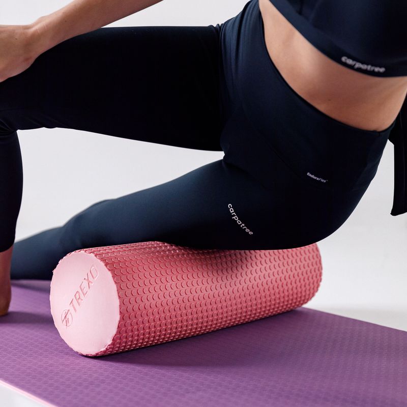 Masážní válec XTREXO EVA růžový MR-EV03C 9