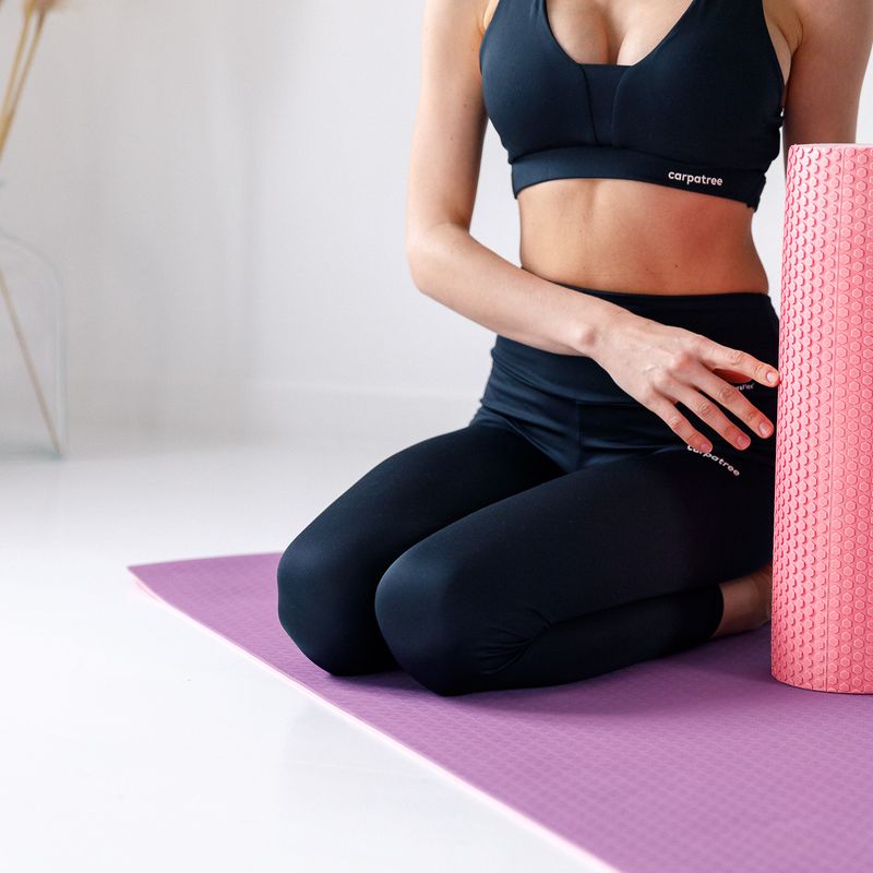 Masážní válec XTREXO EVA růžový MR-EV03C 14