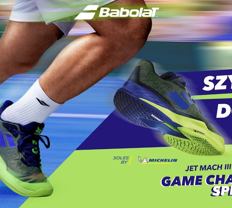 Dětská tenisová obuv BABOLAT 22 Jet Mach 3 Clay blue ribbon 33S22730 10