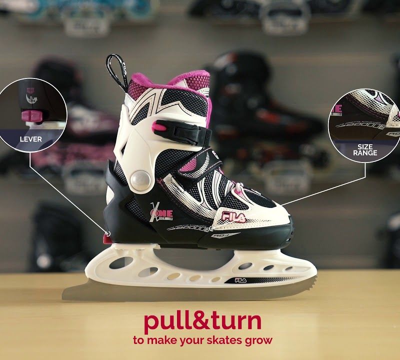 Dětské kolečkové brusle FILA Wizy black/salmon 10