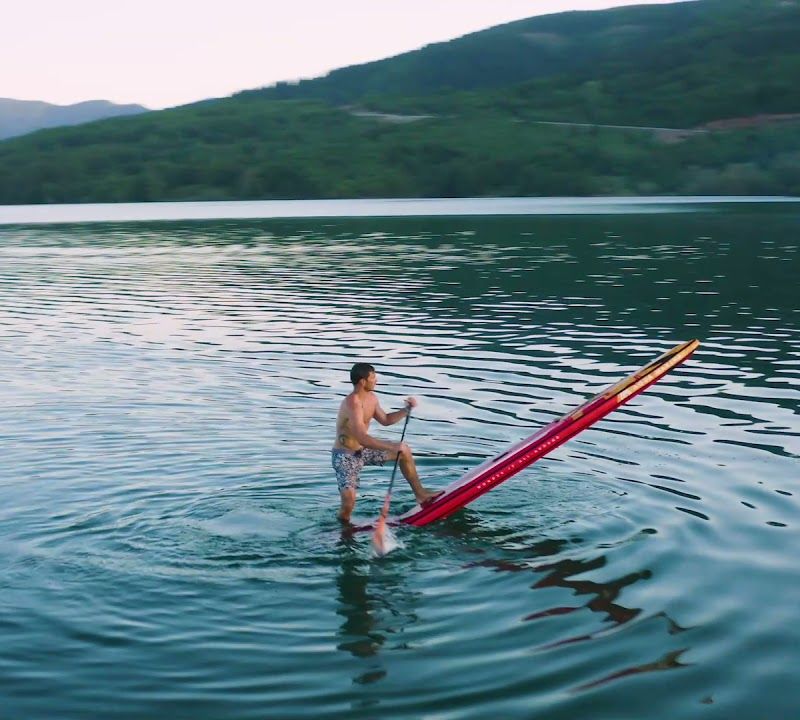 Prkno SUP Aqua Marina Race Elite - závodní iSUP, 4.27m/15cm červené BT-22RE 24