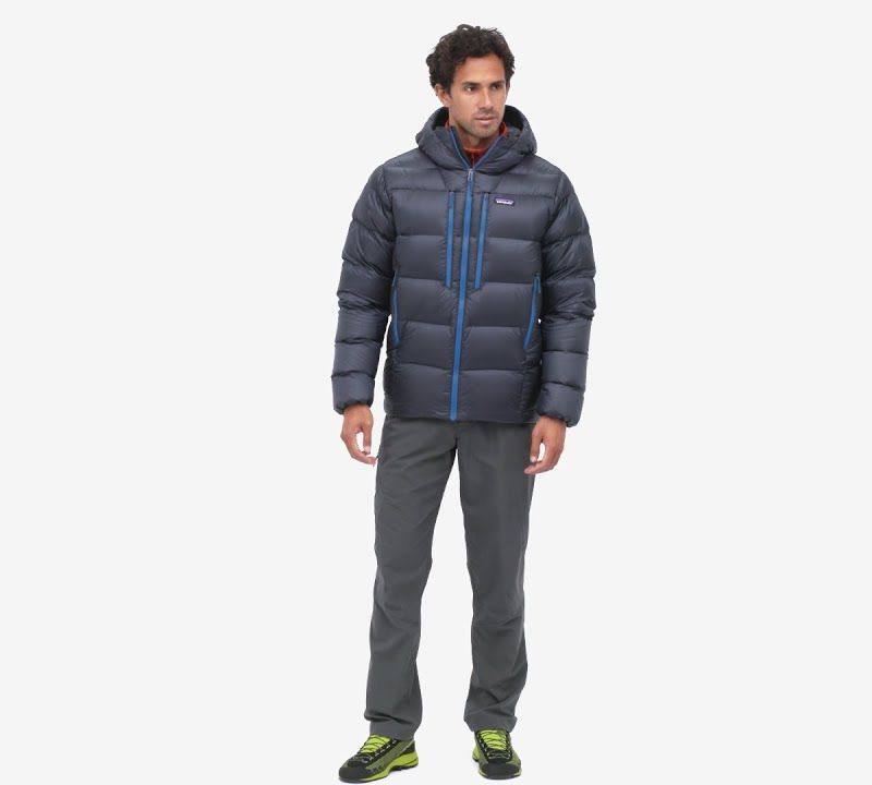 Pánská péřová bunda  Patagonia Fitz Roy Down Hoody passage blue 10