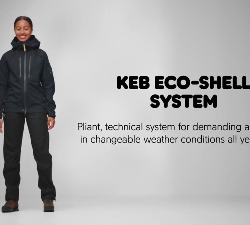 Pánská bunda do deště Fjällräven Keb Eco-Shell zelená F82411 11