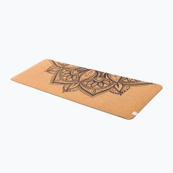 Dámská podložka na jógu Gaiam Printed Cork Mandala brown 63495