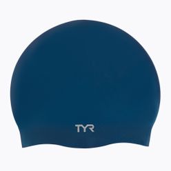Silikonová plavecká čepice TYR Wrinkle-Free Navy Blue LCS