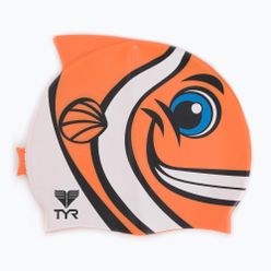 Dětská plavecká čepice TYR Charactyr Happy Fish oranžová LCSHFISH