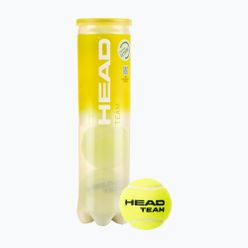 Sada tenisových míčků 4 ks. HEAD Team 4B žlutá 575704