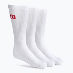 Wilson Crew pánské tenisové ponožky 3 páry bílé WRA803001