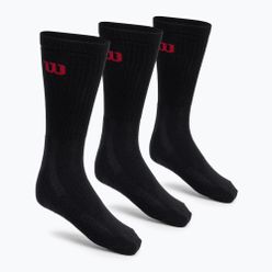 Wilson Crew pánské tenisové ponožky 3 páry černé WRA803002