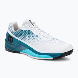 Pánská tenisová obuv Wilson Rush Pro 4.0 Clay modro-bílá WRS329290