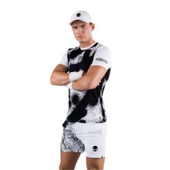 Pánské tričko HYDROGEN Spray Tech Tennis T-Shirt bílé T00502001