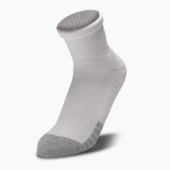 Under Armour Heatgear Quarter sportovní ponožky 3 páry bílé a šedé 1353262