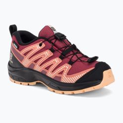 Dětské trekingové boty Salomon XA Pro V8 CSWP červené L41614400