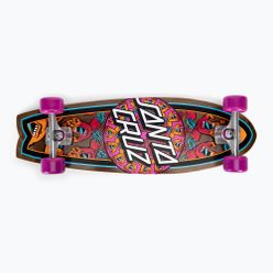 Cruiser skateboard Santa Cruz Cruzer Mandala Hand Shark 8.8 brown 124573
