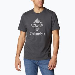 Pánské trekingové tričko  Columbia Rapid Ridge Graphic šedé 1888813016