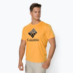 Pánské trekingové tričko Columbia Zero Ice Cirro žluté 1990463