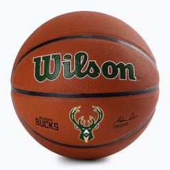 Wilson NBA Team Alliance Milwaukee Bucks basketbalový míč hnědý WTB3100XBMIL