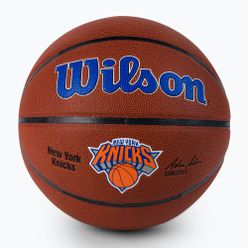 Wilson NBA Team Alliance New York Knicks basketbalový míč hnědý WTB3100XBNYK
