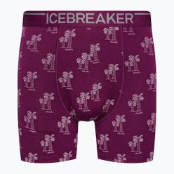 Pánské termální boxerky Icebreaker Anatomica Go Berry 103029