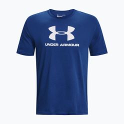 Pánské tréninkové tričko Under Armour Sportstyle Logo SS modré 1329590-471