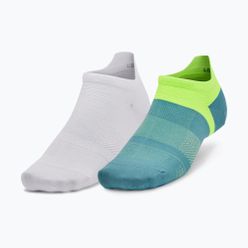 Under Armour Ad Run Lite běžecké ponožky 2 páry modrá/bílá 1376077