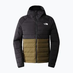 Pánská péřová bunda The North Face Belleview Stretch Down Hoodie black-green NF0A7UJE4Q61