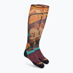 Pánské ponožky Smartwool Ski Zero Cushion Memory Quilt Print OTC orange SW001917150