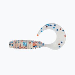 Gumová návnada Relax Twister VR1 Standard 8 ks. Čirá / oranžová, modré třpytky VR1-TS