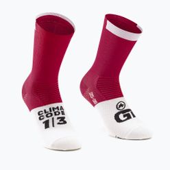 Cyklistické ponožky ASSOS GT C2 červeno-bílý P13.60.700.4M.0