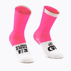 Cyklistické ponožky ASSOS GT C2 růžovo-bílý P13.60.700.41.0