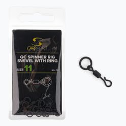 Carp Spirit Spinner Rig Swivel + Ring black ACS290022