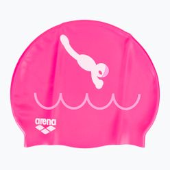 Dětská plavecká čepice arena Kun Cap pink 91552/24