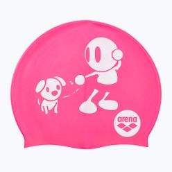 Dětská plavecká čepice arena Kun Cap pink 91552/901