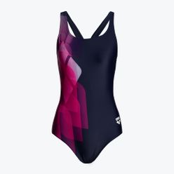 Dámské jednodílné plavky arena Swim Pro Back L navy blue/pink 002842/700