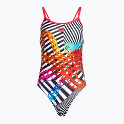 Dámské jednodílné plavky Arena Crazy Octopus Swimsuit Lace Back barevné