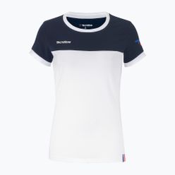 Dámské tenisové tričko Tecnifibre Stretch bílo-modré 22LAF1 F1