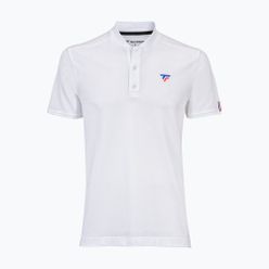 Pánské tenisové tričko Tecnifibre Polo Pique white 25POlOPIQ