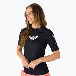 Dámské plavkové tričko Roxy Whole Hearted - krátký rukáv černá ERJWR03548-KVJ0