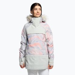 Dámská snowboardová bunda ROXY Chloe Kim Overhead 2021 gray violet marble