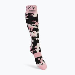 Dámské ponožky na snowboard Roxy Misty black-pink ERJAA04022-KVJ3