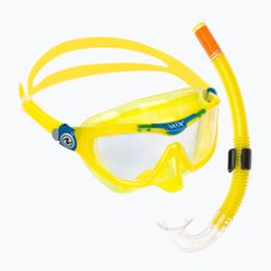 Aqualung Mix Dětská sada maska + šnorchl žlutá/modrá SC4250798
