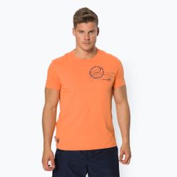 Pánské tenisové tričko Lacoste Turtle Neck Orange TH0964.FNX