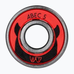 Ložiska Wicked ABEC 5 v balení 8 kusů červených/černých ložisek 310035