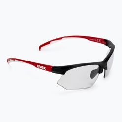 Cyklistické brýle UVEX Sportstyle 802 V black red white/variomatic smoke 53/0/872/2301