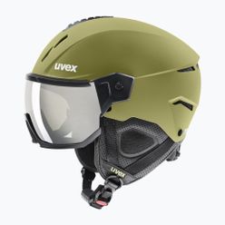 Lyžařská helma UVEX Instinct Visor zelená 56/6/260/3005