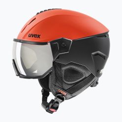 Lyžařská helma UVEX Instinct Visor černá/červená 56/6/260/7005