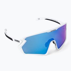 Cyklistické brýle UVEX Sportstyle 231 2.0 white mat/mirror blue 53/3/026/8806